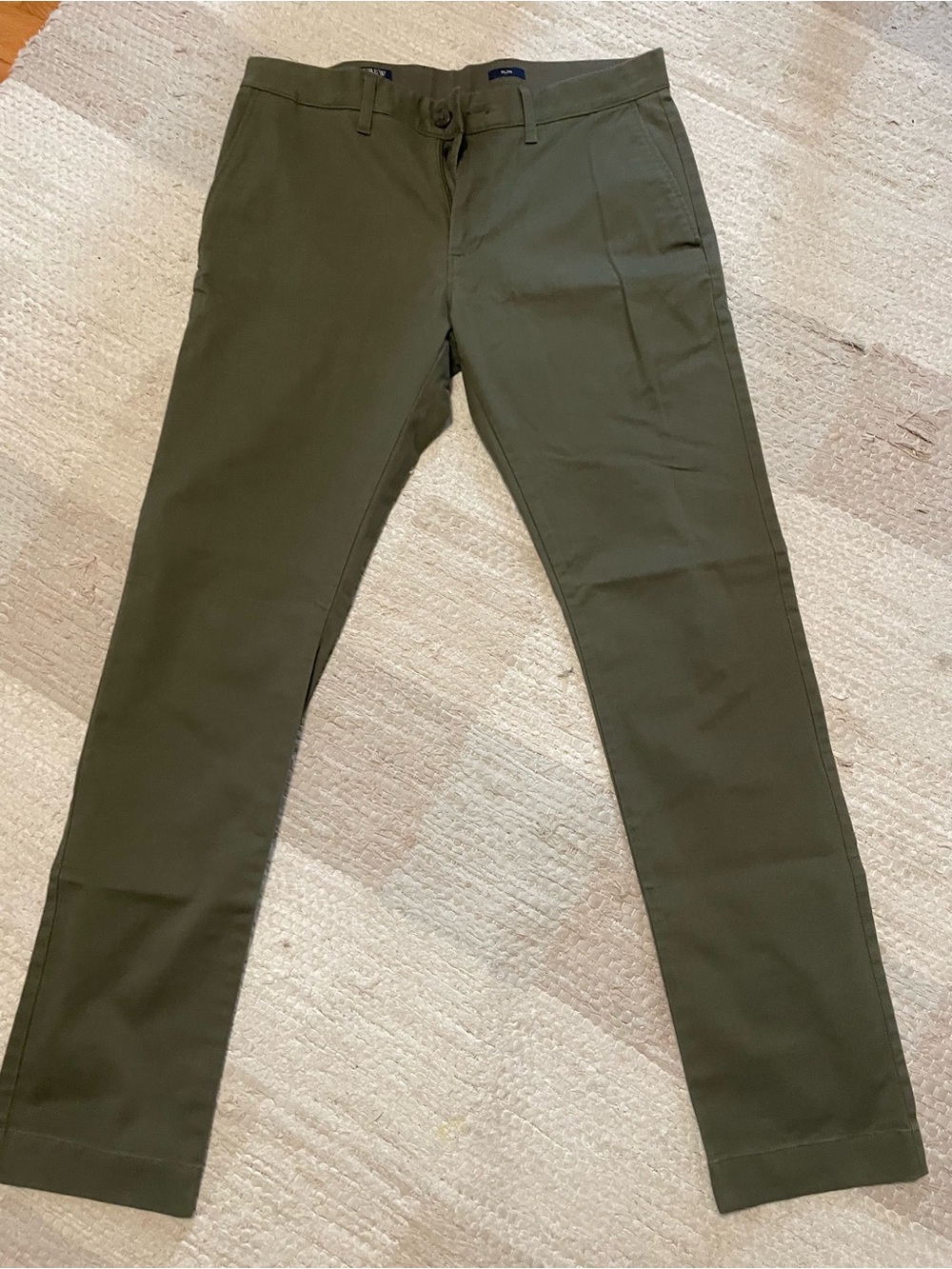 J. Crew 30x32 Men's Olive Green Slim Chino Pants